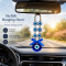 Evil 6 Mini Eyes Hanging Decor for Home, Car & Office Blue Nazar Battu Protection Charm Wall Hanging
