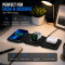 Foldable 3-in-1 Magnetic Wireless Charging Station - 15W Fast Charger for Smartphone, Watch & Eardud