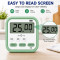 Digital Kitchen Timer with Large LCD Display, Magnetic Countdown Timer, Count Up & Count Down Clock