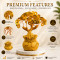 Golden Wealth Tree with Lucky Coins, Prosperity Money Tree Decorative Showpiece for Home & Office