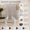 Silver Swan Pair Showpiece with Sparkling Crystals, Loving Swans Statue for Home, Living Room Decor