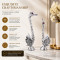 Silver Swan With Wings Pair Showpiece with Sparkling Crystals, Loving Swans Statue for Home Décor