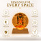 Lord Shree Ram 3D Acrylic Night Lamp with Wooden LED Base Warm White Light For Decor in Home Temple