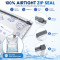 Reusable Aluminum Foil Bag with Slider Ziplock Food Grade For Maintain Fresh Vegetable, 10 Pcs