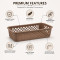 Multipurpose Plastic Storage Baskets for Drawer Organizer Slim Vanity Tray Pack of 6