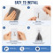 Self Adhesive Wall Hook for Kitchen & Bathroom Heavy Duty Transparent Flower Design Stick, 1 Pcs