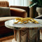 Golden Panther Statue with Strong Glass Base Premium Cheetah Figurine Home Decor for Living Room