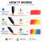 Rainbow Multicolor Pencils Set of 12 | 7-in-1 Color Changing Colored Pencils for Kids & Adults