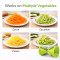 Spiralizer Vegetable Slicer Handheld Vegi Spiral Cutter for Zoodle Heavy Duty Stainless Steel Blades
