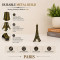 Metal Eiffel Tower Replica Showpiece Antique Paris Tower Figurine for Home Decor 15 CM