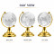 Crystal Glass Globe Showpiece Clear Glass Rotating World Map Earth For Home Decor