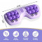 High-Strength Portable  Dual Foot Massager Roller for Heel, Arch, & Neuropathy Pain Relief (Purple)