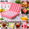 Ice Ball Maker Mold 33 Round Ice Cubes, BPA Free Food Grade Ice Tray with Lid