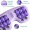 High-Strength Portable  Dual Foot Massager Roller for Heel, Arch, & Neuropathy Pain Relief (Purple)