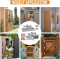 (SILVER) Heavy Duty Spring Loaded Hinges for Doors & Gates - Self Closing Hinges