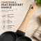 Non Stick 4 Cavity Egg Pan for Gas Stove, Multi Purpose Breakfast Pan with Round Molds