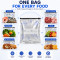 Reusable Aluminum Foil Bag with Slider Ziplock Food Grade For Maintain Fresh Vegetable, 10 Pcs