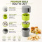 Dry Fruit Slicer and Cutter with 4 Sharp Stainless Steel Blades Manual Badam Pista Kaju Nut Chopper