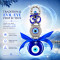 Sacred Om Evil Eye Hanging Charm for Car Rear View Mirror, Home Entrance & Office