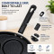 Non Stick 4 Cavity Egg Fry Pan for Gas Stove, Multi Purpose Breakfast Pan with Heart & Round Molds