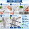 Reusable Stainless Steel Drinking Straws Set - 4 Pcs Metal Straws (2 Straight + 2 Bent + 1 Brush)