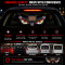 Solar Powered Car Back Window Warning Light – LED Devil Eyes Tailgating Deterrent & Safety Flashing
