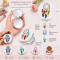 Compact Mirror for Purse Slim Double Sided Pocket Makeup Travel Mirror Women & Girls With 6 Designs