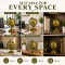 Vintage Antique Metal World Globe for Desk Decor 360° Rotating Metallic Earth Glob, Brass (No.2)