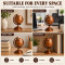 Vintage Antique Metal World Globe for Desk Decor 360° Rotating Metallic Earth Glob, Copper (No.1)