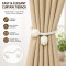 Curtain Tiebacks, Modern Braided Rope Curtain Holdbacks for Living Room & Bedroom (1 Pair)