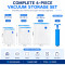 6 Pcs Vacuum Storage Bags Combo Set with Hand Pump | 5 Compression Bags (1 Large, 2 Medium, 2 Small)