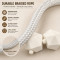 Curtain Tiebacks, Modern Braided Rope Curtain Holdbacks for Living Room & Bedroom (1 Pair)