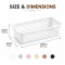 Multipurpose Plastic Storage Baskets for Drawer Organizer Slim Vanity Tray Pack of 6