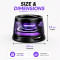 Magnetic RGB Bluetooth 5.4 Portable Speaker - Ultra-Lightweight Mini Wireless Speaker with MagSafe