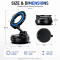 K007 Universal Magnetic Car Phone Mount Ultra-Strong Vacuum Suction Dashboard & Windshield Holder Ma