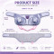 Breast Heating with Massage Function for Women, Rechargeable Warm Therapy Wrap With Adjustable Belt