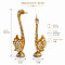 Gold Swan With Wings Pair Showpiece with Sparkling Crystals, Loving Swans Statue for Home Decor