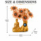 Golden Buddha Under Evil Eye Tree Showpiece for Home Décor Vastu & Feng Shui Meditating Idol (Pink)