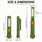 Mini Camping Work Light with Magnetic Base 180° Foldable Inspection Torch with 5 Modes (Multicolour)