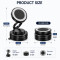 T028 Magnetic Vacuum Suction Phone Mount for Car Dashboard - 360° Rotatable Hands Free SmartPhone