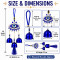 Turkish Evil Eye Wind Chime Wall Hanging with 3 Metal Bells & Tassel Nazar Suraksha Feng Shui