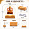 Lord Ganesh ji 3D Acrylic Night Lamp with Wooden LED Base Warm White Light For Decor in Home Temple