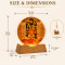 Lord Shree Ram 3D Acrylic Night Lamp with Wooden LED Base Warm White Light For Decor in Home Temple