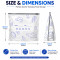Reusable Aluminum Foil Bag with Slider Ziplock Food Grade For Maintain Fresh Vegetable, 10 Pcs
