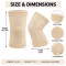 Elastic Knee Support Sleeves for Joint Pain Relief Breathable Knitted Compression Knee (Multicolour)