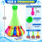 Quick Filling Magic Water Balloons 111 Pcs Pre-Tied Bunch with Universal Tap Connector (Multicolour)