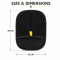 Dual-Sided Pet Grooming Glove. This Versatile Tool Features a Soft Massage Side to Collect Loose.