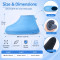 Waterproof Silicone Shoe Covers Reusable Non-Slip Rain Boots Protect With High Elastic Multicolour