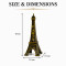 Metal Eiffel Tower Replica Showpiece Antique Paris Tower Figurine for Home Decor 18 Cm
