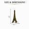 Metal Eiffel Tower Replica Showpiece Antique Paris Tower Figurine for Home Decor 15 CM